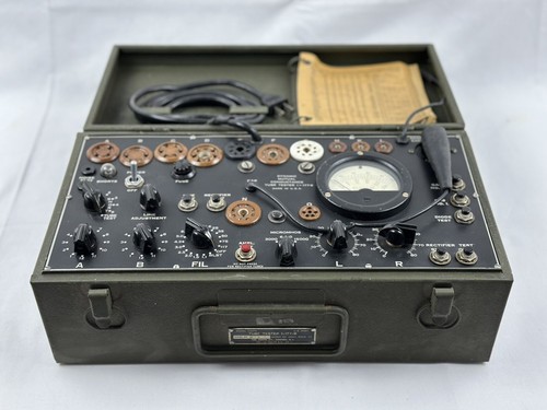 Tube tester 177 us - i-177-b, army