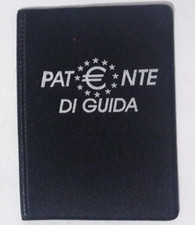PORTA PATENTE IN SERGE' COLORE NERO E 1 DISCO ORARIO AUTO PER PARCHEGGIO E SOSTA