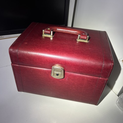 Vanity case rosso vintage