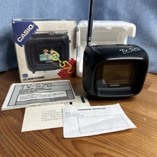 Casio TV-570 LCD Color Mini TV with Box – Tested & Working