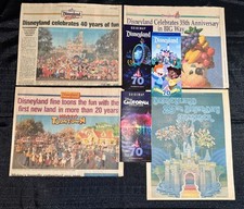 Disney Vintage Newspaper Supplements 4 Disneyland’s 25th, 35th, 40th & Toontown