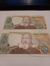 2000 LIRE GALILEO 2 PZ NUMERI