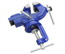 morsa morsetta da banco mini fissaggio tavolo base girevole Ghisa mm.60