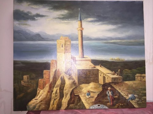 Quadro paesaggio castello - paesaggio,