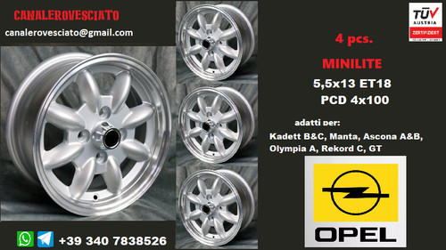 Cerchi minilite 13 4x100 - cerchi, 5,5j