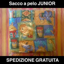 SACCO A PELO FANTASIA CAMPEGGIO CAMPER ESCURSIONISMO VIAGGIO TENDA JUNIOR BIMBO