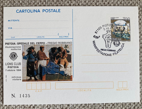 Lions pistoia cartolina - lions,