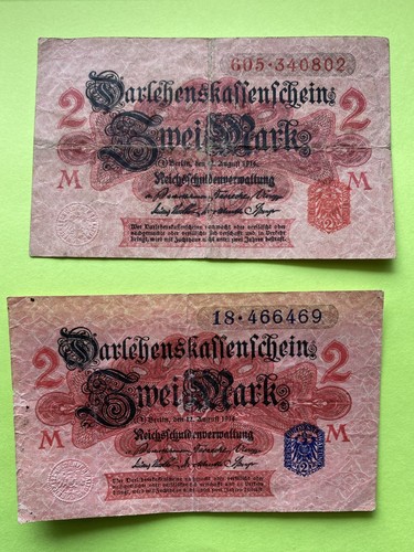1914 germany mark red - red, and