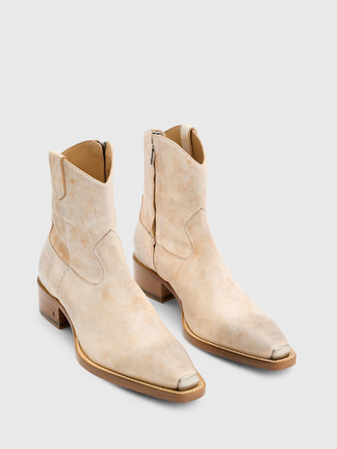 Stivali western pelle con - western,