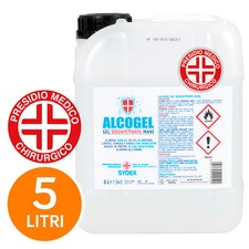 Gel Mani Professionale Igiene Alcool Presidio Medico Chirurgico Tanica 5 Litri