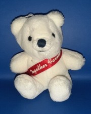 ORSO ORSETTO INSIEME PER SEMPRE TOGHETER FOREVER 15cm s.valentino peluche cuore