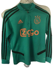 Felpa da bambino calcio Ajax Ziggo Adidas jacke Giacca Fullzip Taglia 12 anni 