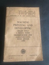TM 5-6134 Machine Printing &