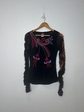 Top Save The Queen maglia ricamato manica lunga M anni 90 00 festival punk giapponese