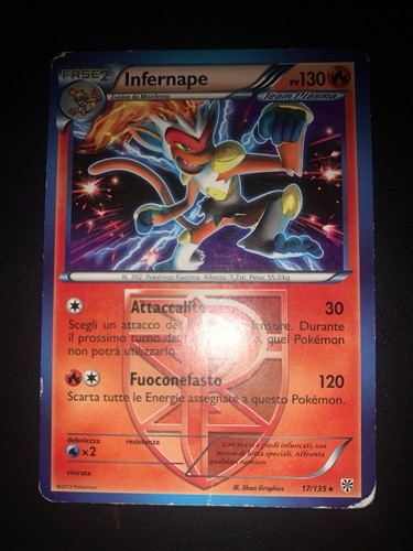 Carta pokemon 135 infernape - pokemon, 17/135
