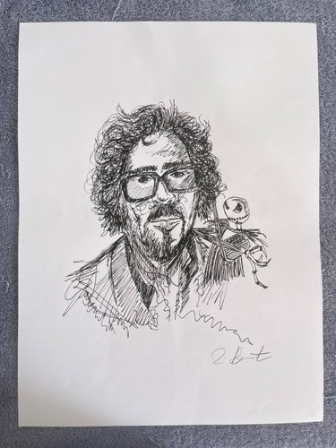 Tim burton painting - burton, drawing