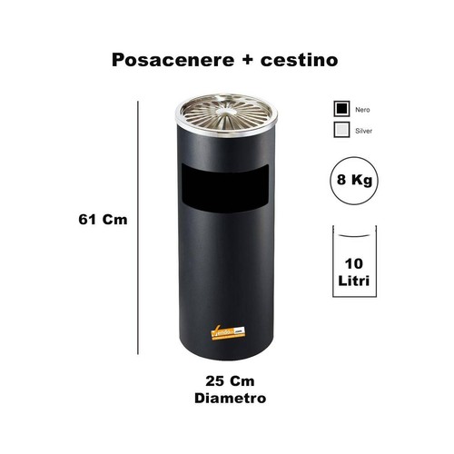 Posacenere esterno interno - da,