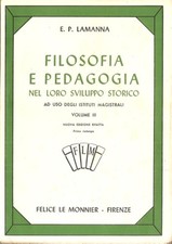 Lamanna, Filosofia e pedagogia