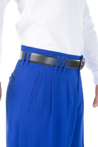 Pantaloni pieghevoli uomo blu