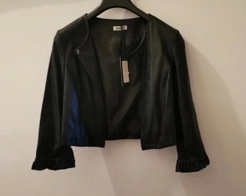 Giacca similpelle nera