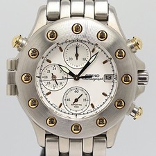 Orologio Seiko Premier Cronografo Edizione Limitata 7T27-6A10 QZ Quadrante Argento Usato