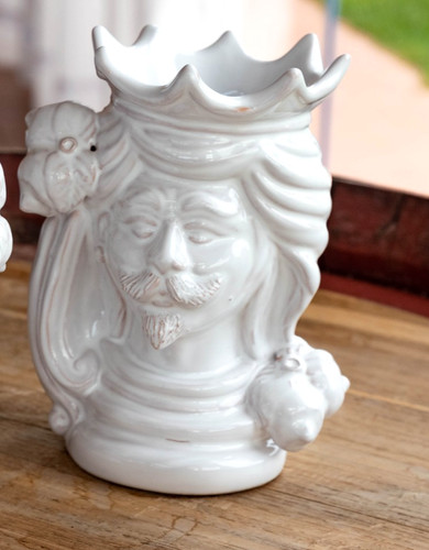 Vaso testa moro uomo vasi - di,