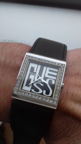 Guess steel squared diamonds - guess,