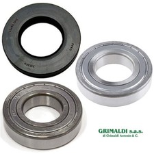 KIT CUSCINETTI E ANELLO DI TENUTA LAVATRICE CANDY 91406202 + 6207ZZ + 6208ZZ