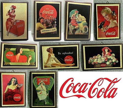 Coca cola quadro decoupage - cola,