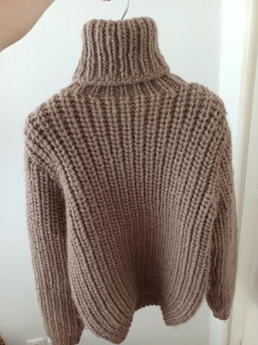 Maglione lana grosso - , lavorato