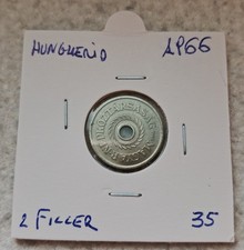 UNGHERIA 1966 - 2 filler - Hungary - Hungarian forint - Fiorini Fdc Unc.