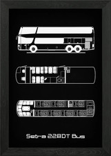 Setra 228DT Bus incorniciato