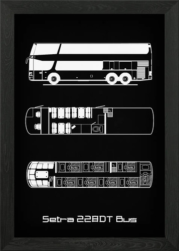 Setra 228dt bus incorniciato - 228dt,