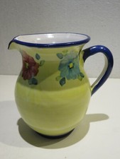 BROCCA in ceramica VIETRESE dipinto a mano VIETRI SUL MARE fiori caraffa giara 