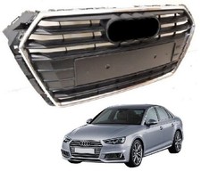GRIGLIA ANTERIORE NERA C/CORNICE CROMATA AUDI A4 2015-2019 NUOVA