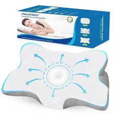 Cuscino Cervicale Ortopedico Memory Foam Ergonomico per Collo e Spalle