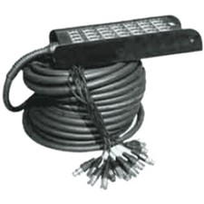 YELLOW H106-30 CIABATTA AUDIO 24X XLR IN / 4X XLR OUT 30 M CAVI - BOBINE - CIABA