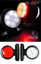 2 X Luci Laterali A Led Marker Per Camion Rimorchio Scania Volvo Daf 24 Volt 24V