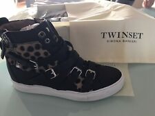 Stivaletto Twin Set Taglia 40 Pelle E Cavallino 