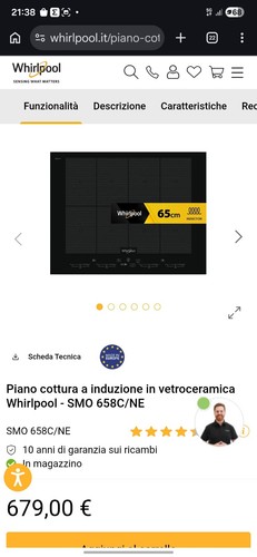 Whirlpool piano cottura - whirlpool,