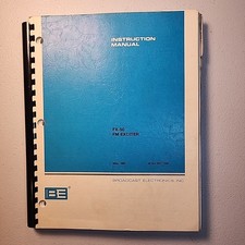 BE Broadcast Electronics FX-50 FM Exciter Manuale Istruzioni