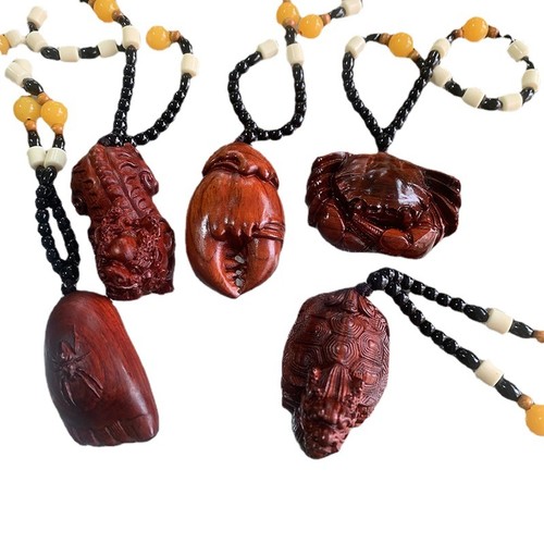 Red sandalwood carved hand - sandalwood,