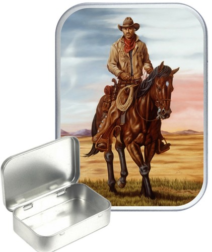Cowboy small silver hinged - cowboy,