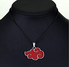 Naruto Akatsuki Cosplay Collana con ciondolo a forma di nuvola rossa