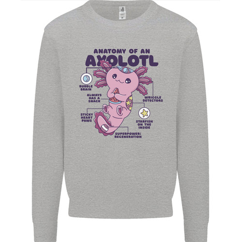 Maglione felpa uomo axolotl - felpa,