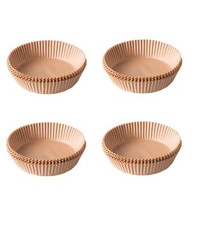 Carta Forno Per Friggitrice Ad Aria 200 Pezzi Di Fodera Rotondi Antiaderente