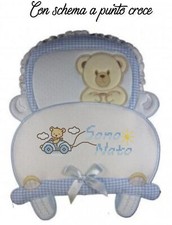 Fiocco nascita orsetto con