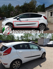 Protezioni porte fasce portiere 3D plastica nera per Ford Fiesta 6 VI HB 2008-17