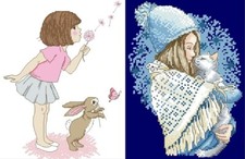 2 SCHEMI PUNTO CROCE BIMBE CON