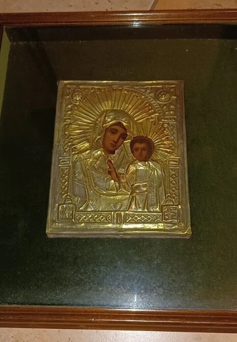 Icona madonna bambino con - madonna,